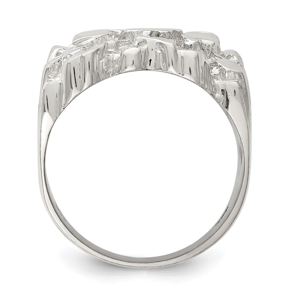 Buy Exclusive Men's Nugget Ring in Sterling Silver - Stylish & Affordable Design