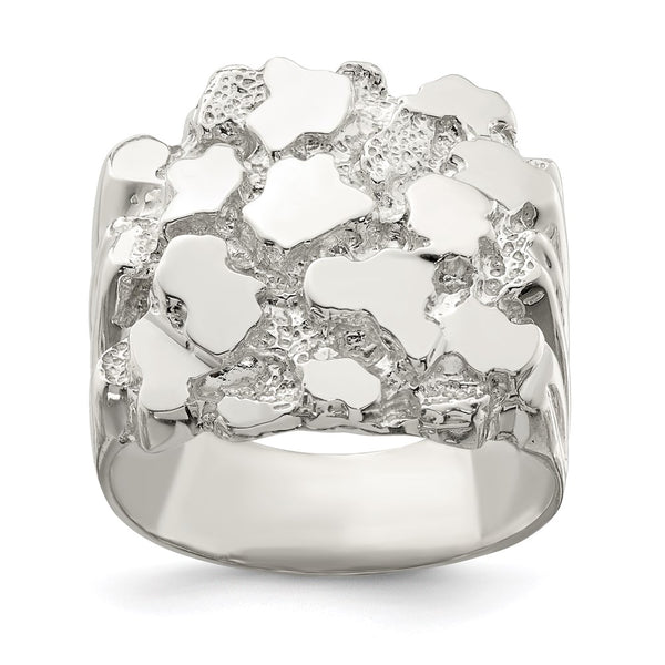 Men's Nugget Ring in Sterling Silver - Style GR1-1017891