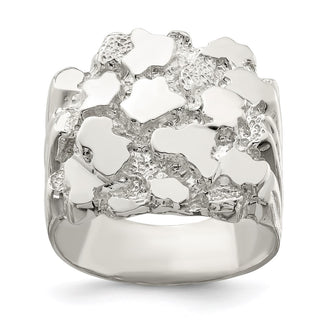 Buy Exclusive Men's Nugget Ring in Sterling Silver - Stylish & Affordable Design