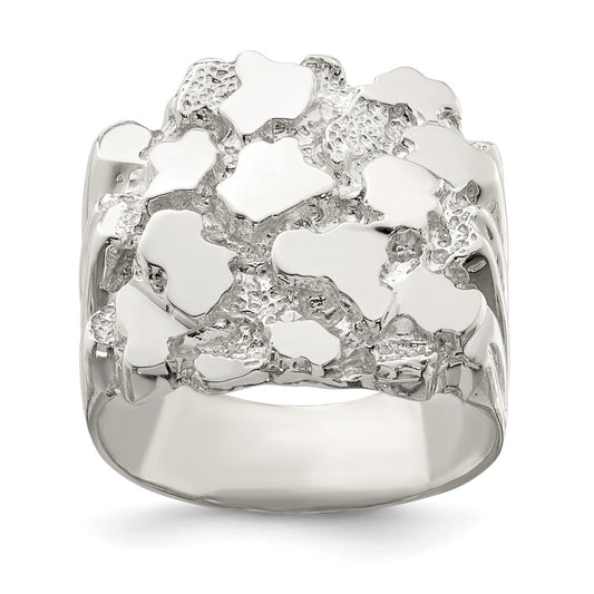 Buy Exclusive Men's Nugget Ring in Sterling Silver - Stylish & Affordable Design
