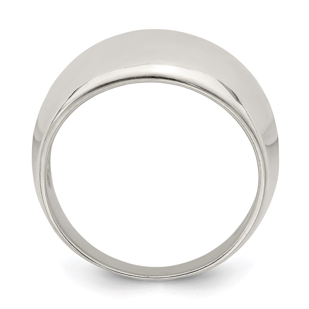 Buy Exclusive Polished Sterling Silver Cigar Band Ring - Stylish & Affordable