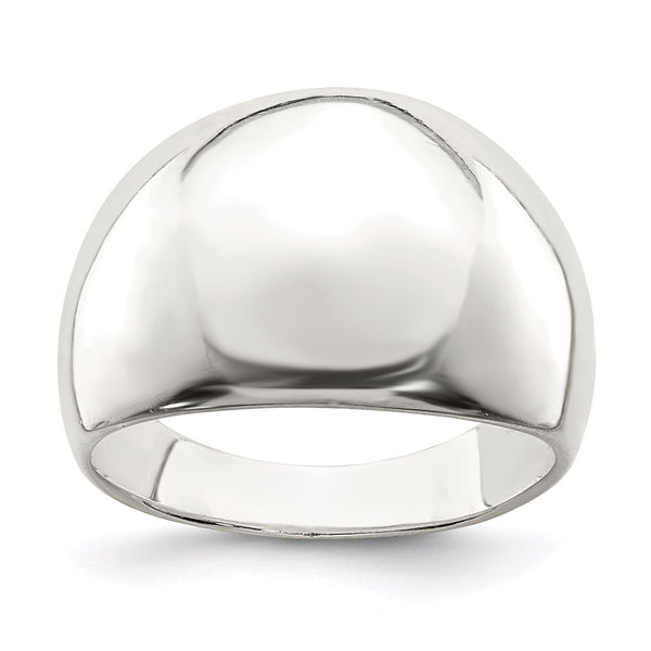 Polished Sterling Silver Cigar Band Ring - 14g, 10mm Width