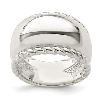 Buy Stylish Twisted Dome Ring in Sterling Silver - Affordable Elegance!