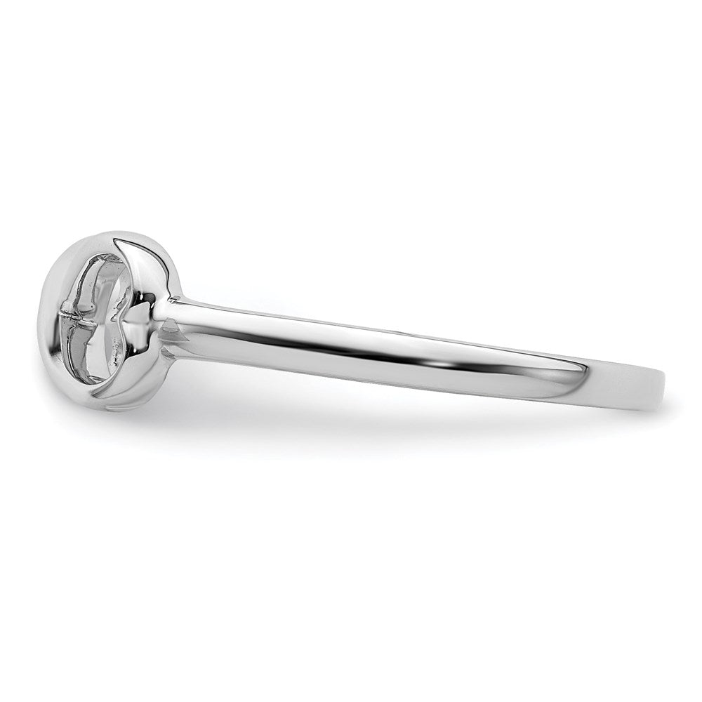 Buy Stylish Rhodium-Plated Sterling Silver Infinity Heart Ring - Affordable Elegance