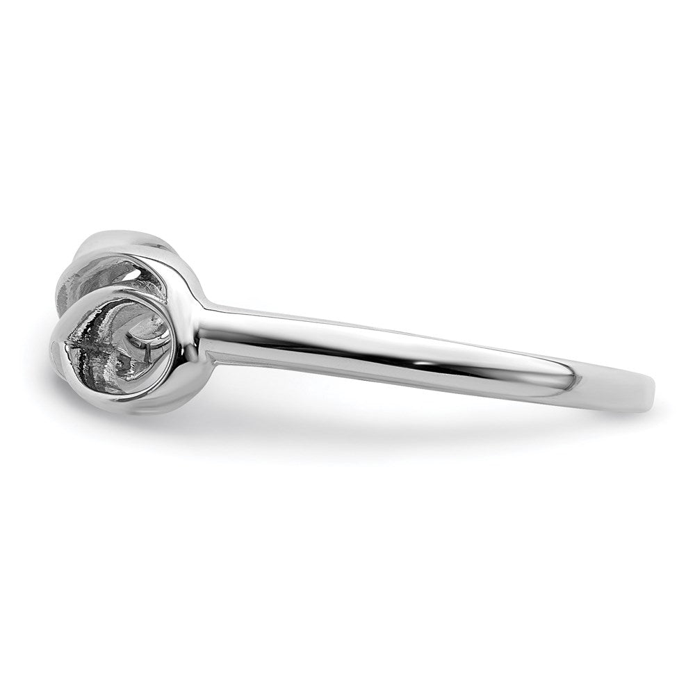 Shop Stylish Rhodium-Plated Sterling Silver Infinity Ring - Affordable Luxury