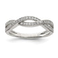 Exclusive Rhodium-Plated Sterling Silver CZ Ring - Stylish & Affordable Design-1