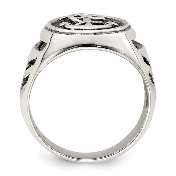Antiqued Sterling Silver Anchor Ring