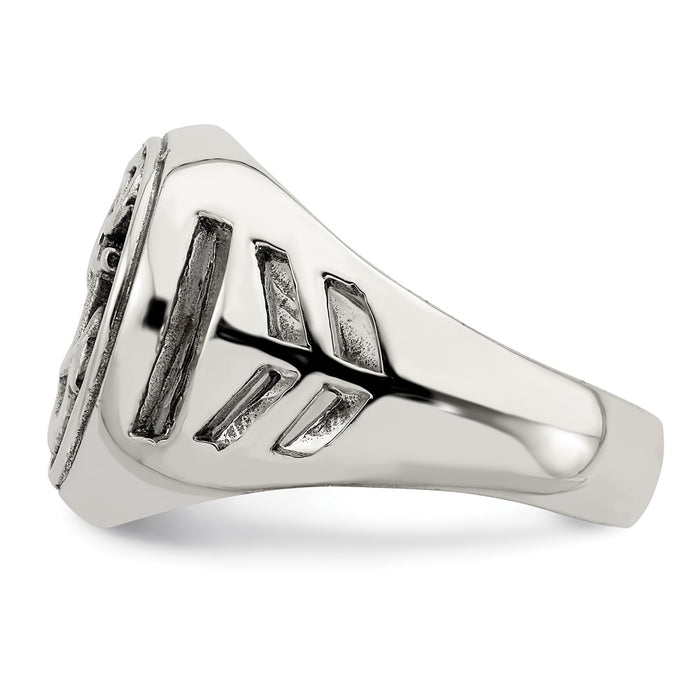 Buy Designer Antiqued Sterling Silver Anchor Ring | Stylish and Affordable-4