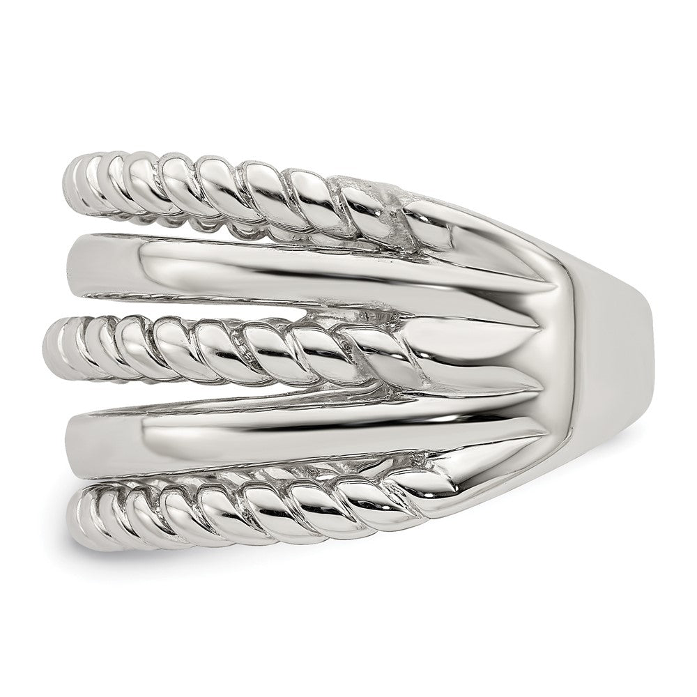High-Quality Polished Sterling Silver Fancy Ring - Stylish & Affordable Elegance