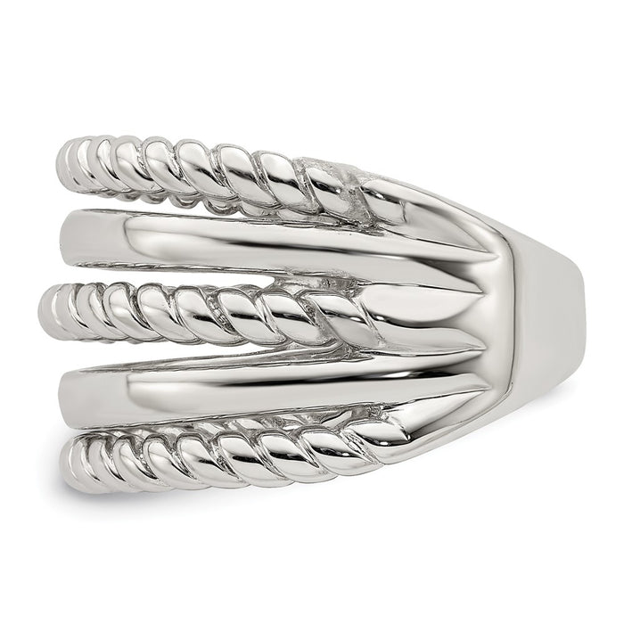 High-Quality Polished Sterling Silver Fancy Ring - Stylish & Affordable Elegance-3