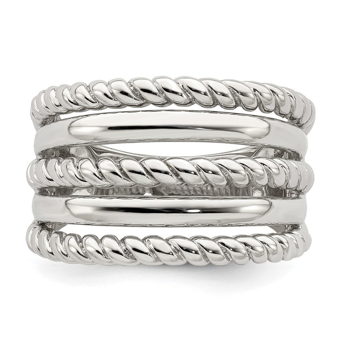 High-Quality Polished Sterling Silver Fancy Ring - Stylish & Affordable Elegance-4