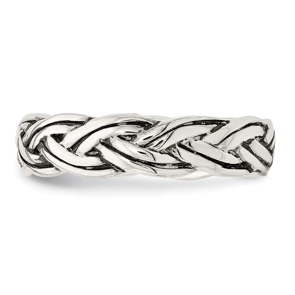 High-Quality Antiqued Celtic Design Sterling Silver Ring - Stylish Value!