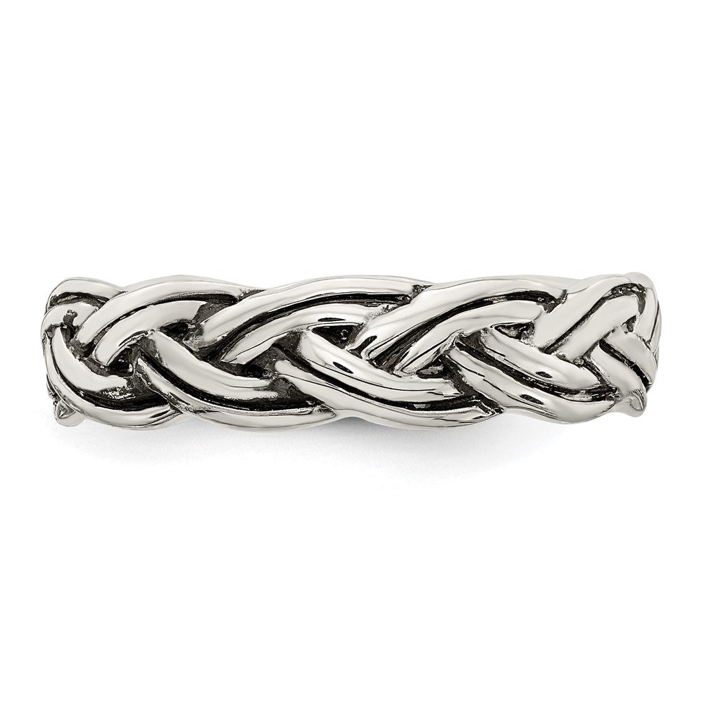 High-Quality Antiqued Celtic Design Sterling Silver Ring - Stylish Value!