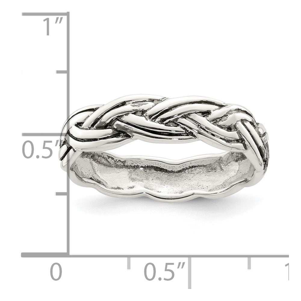 High-Quality Antiqued Celtic Design Sterling Silver Ring - Stylish Value!