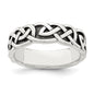 High-Quality Antiqued Celtic Knot Band in Sterling Silver | Stylish Value Jewelry-1