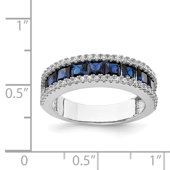 Buy Stylish Rhodium-Plated Sterling Silver Ring, 14K Gold Finish, Value Gemstone-5
