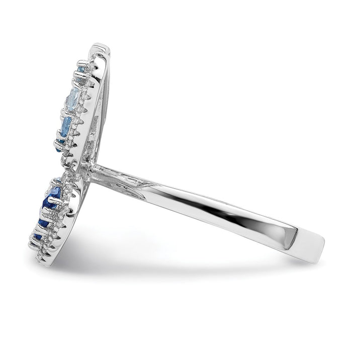 Buy Exclusive Polished Sterling Silver Butterfly Ring | Affordable Rhodium Finish & CZ Accents-4