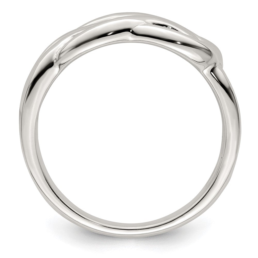 High-Quality Polished Sterling Silver Celtic Knot Ring - Stylish Design, Affordable Price