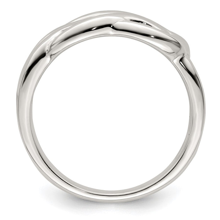 High-Quality Polished Sterling Silver Celtic Knot Ring - Stylish Design, Affordable Price-2