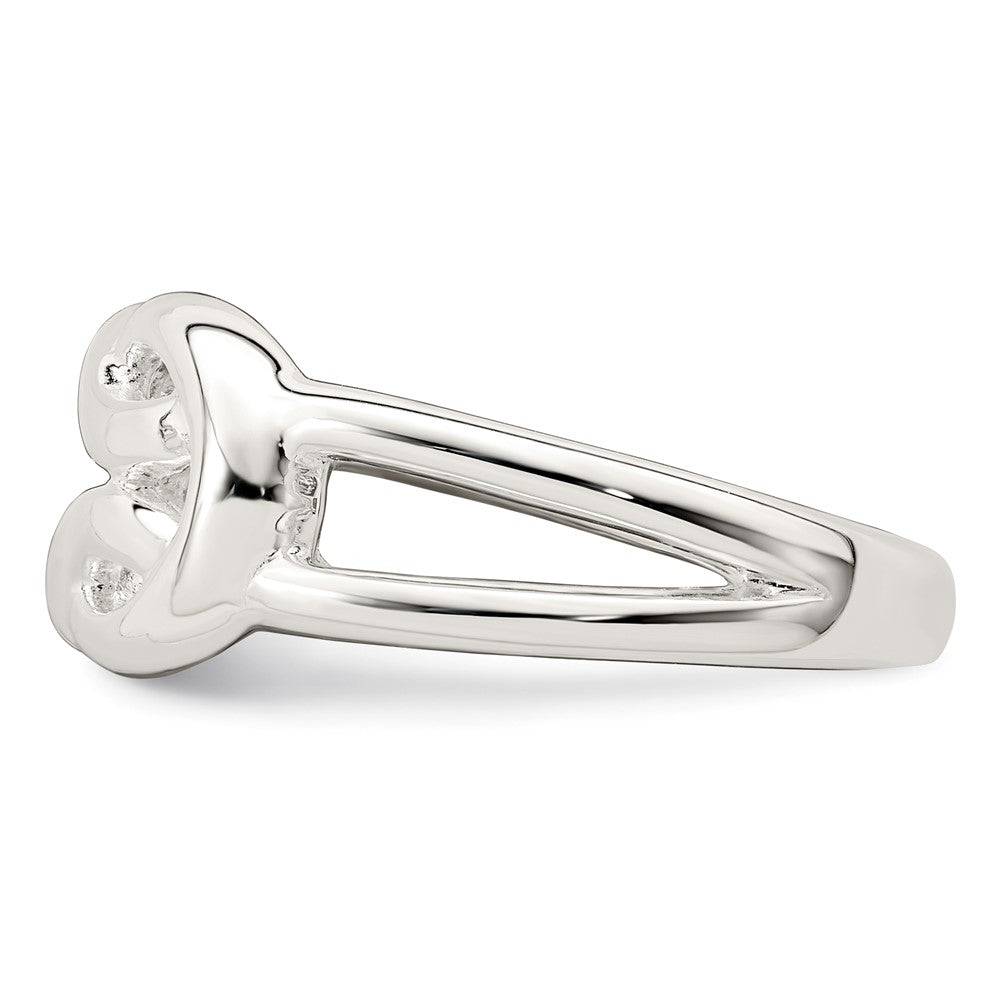 High-Quality Polished Sterling Silver Celtic Knot Ring - Stylish Design, Affordable Price