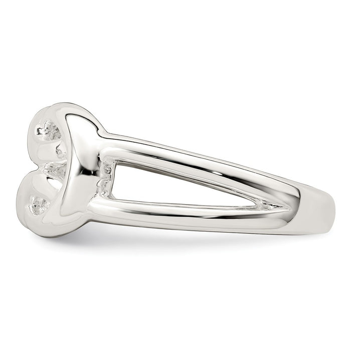 High-Quality Polished Sterling Silver Celtic Knot Ring - Stylish Design, Affordable Price-3
