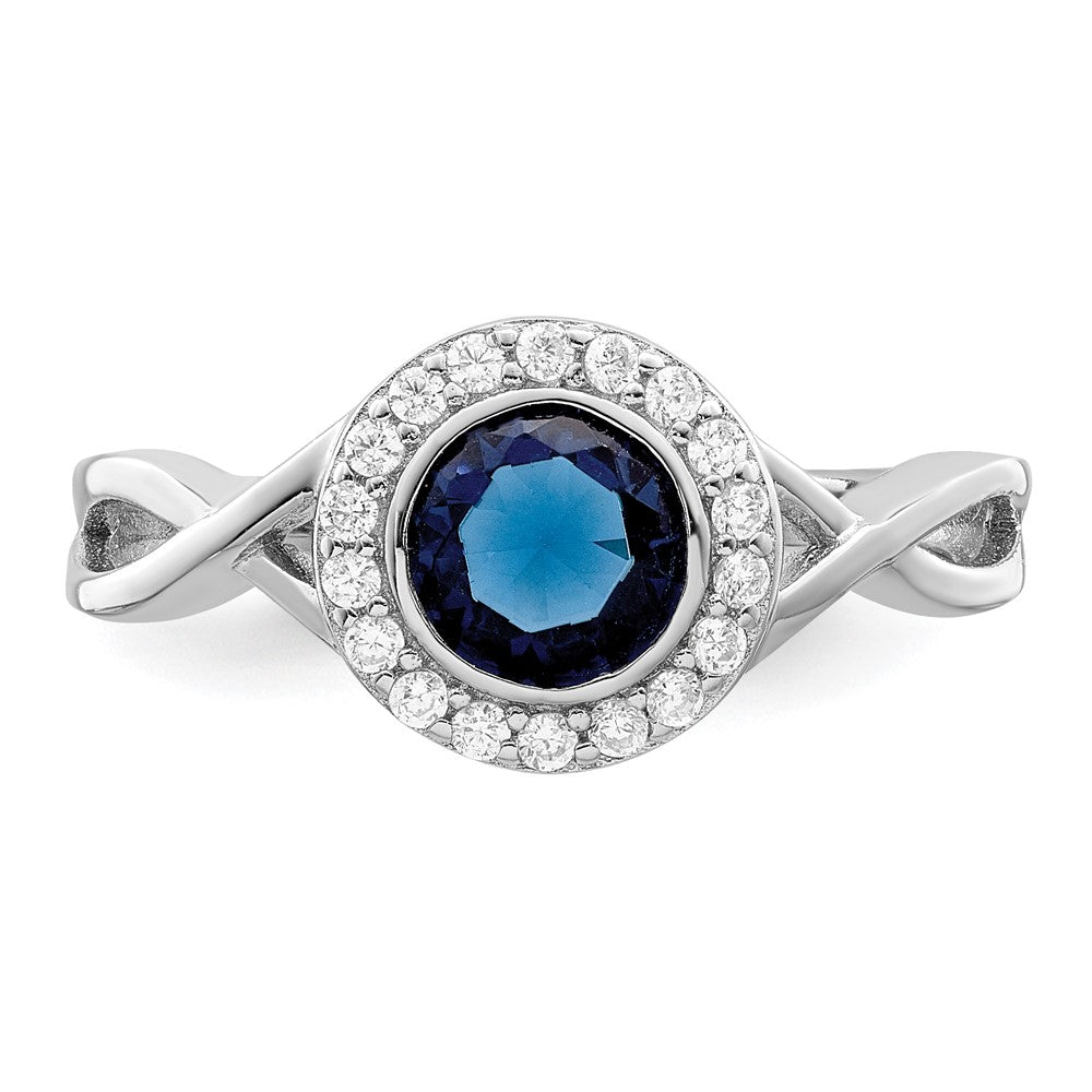 Buy Exclusive Rhodium-Plated Sterling Silver Ring with CZ & Glass Stones - Stylish Value