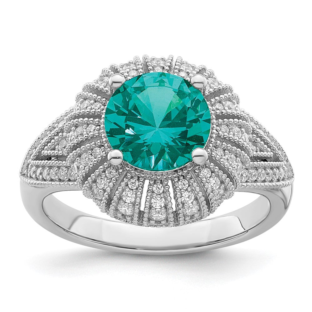 Exclusive Vintage-Inspired Sterling Silver Ring | Stylish Rhodium Plated Design