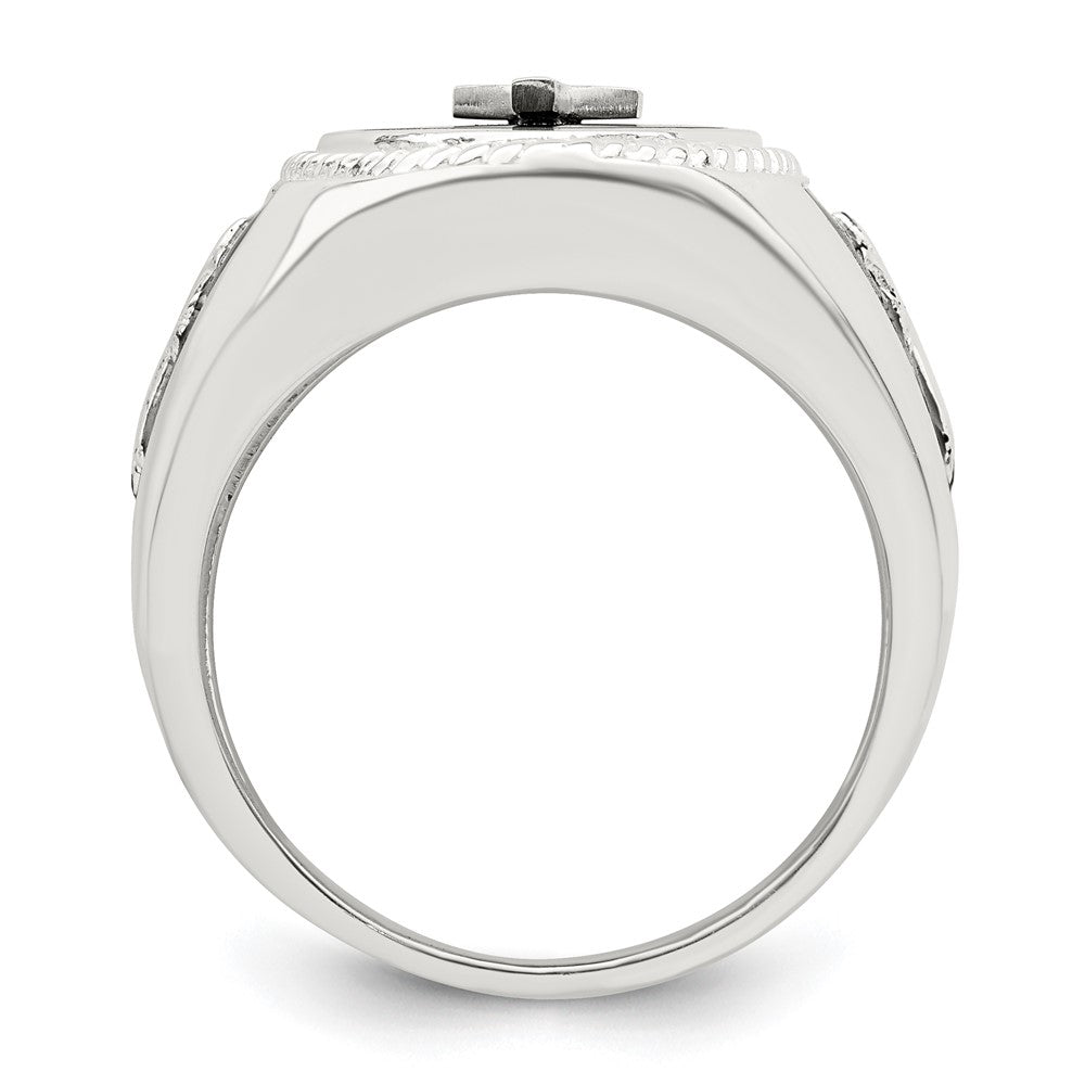Exclusive Stylish Sterling Silver Ring with Black Agate - 10g Design