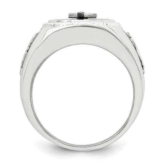 Exclusive Stylish Sterling Silver Ring with Black Agate - 10g Design