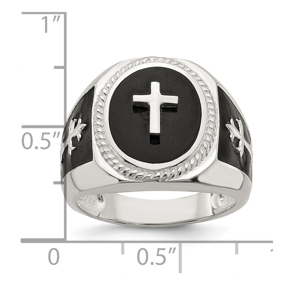 High-Quality Sterling Silver Ring with Black Agate - Stylish & Affordable!