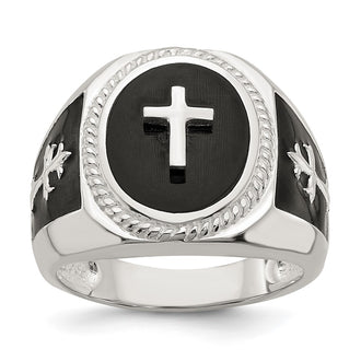 High-Quality Sterling Silver Ring with Black Agate - Stylish & Affordable!