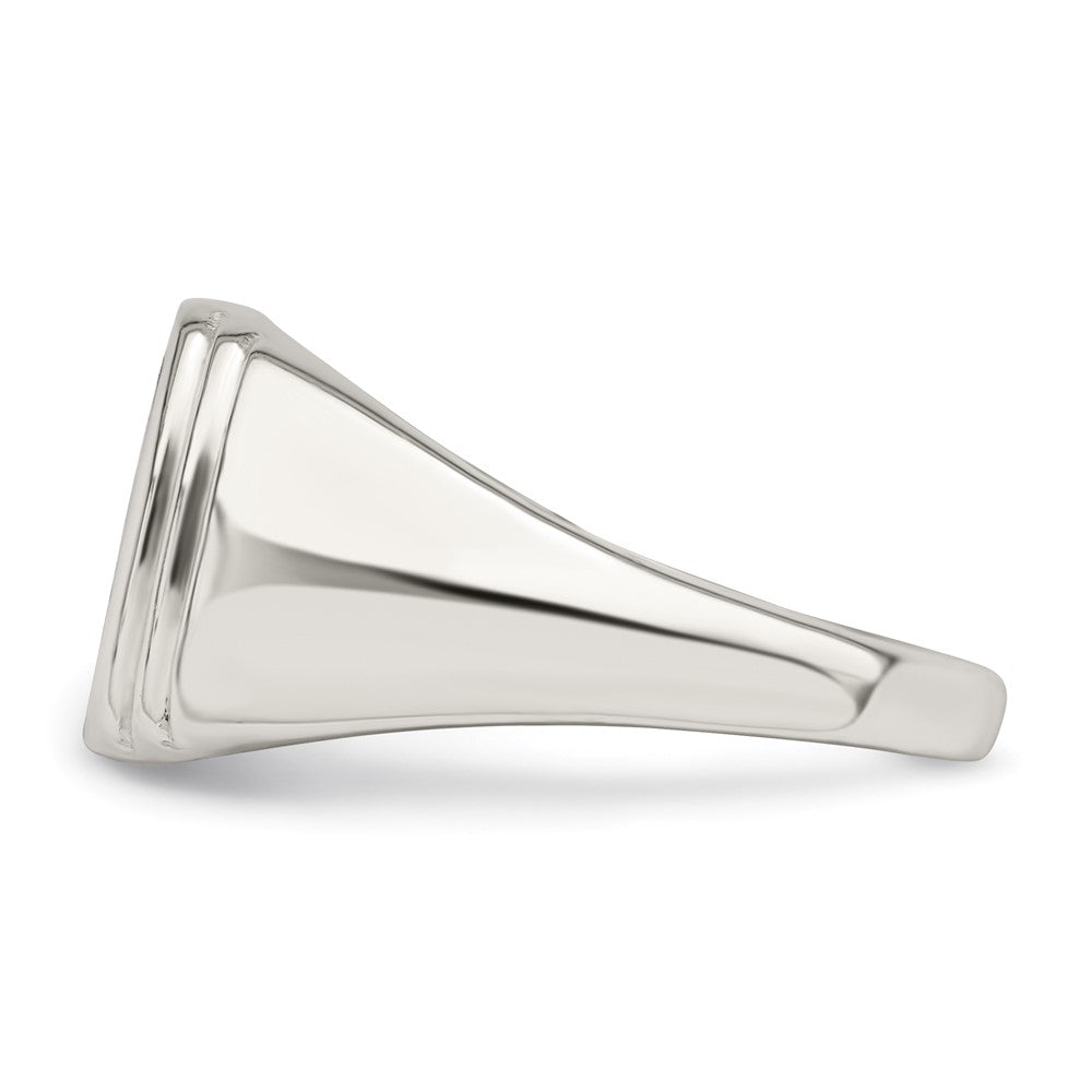 Buy Stylish Men's Sterling Silver Skull & Crossbones Ring, Black Enamel Finish