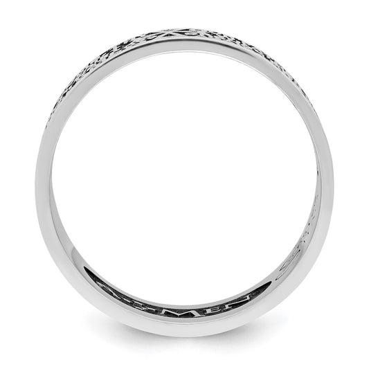 Shop Stylish AMEN Sterling Silver Lord's Prayer Ring - Size 6, Rhodium-Plated