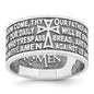 Shop Stylish AMEN Sterling Silver Lord's Prayer Ring - Size 6, Rhodium-Plated-6