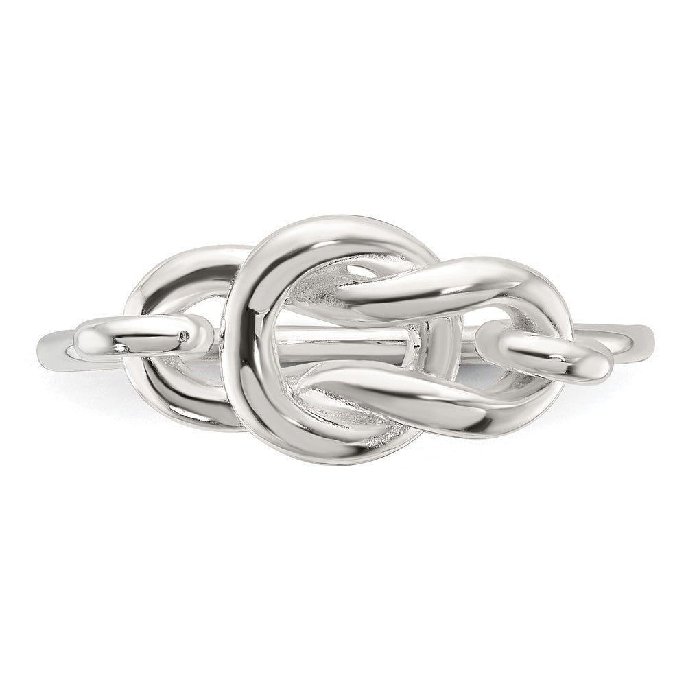 Shop Stylish Polished Sterling Silver Elegant Knot Ring - 14K Gold Finish