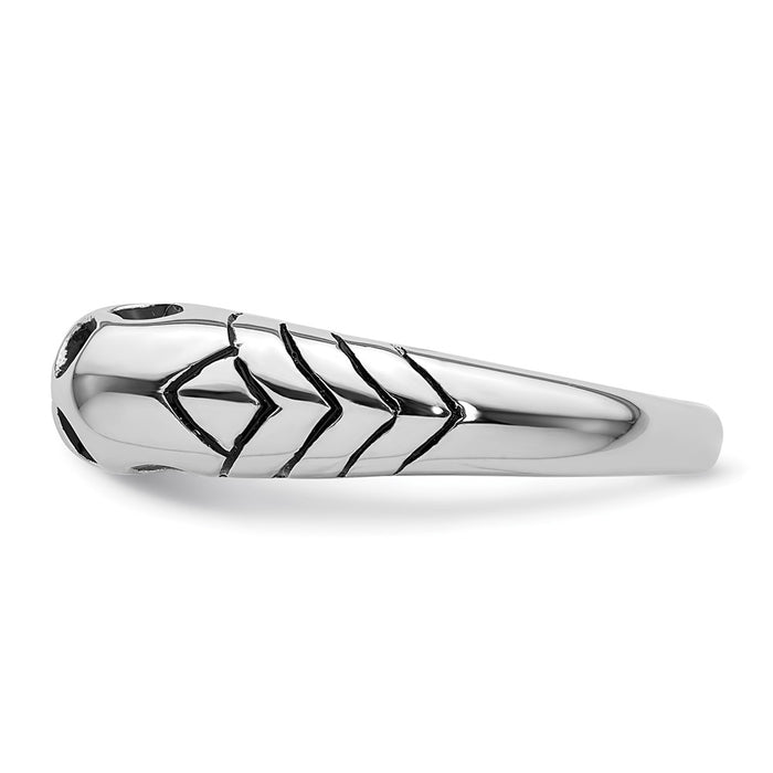 Shop Exclusive Antiqued Double Skull Ring - Rhodium-Plated Sterling Silver-3