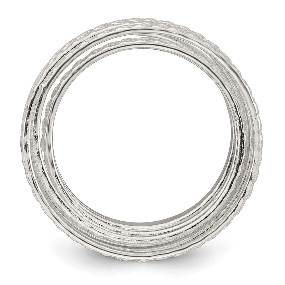 Buy Exclusive Polished Sterling Silver Spring-Wrap Ring - Size 8, Stylish Design