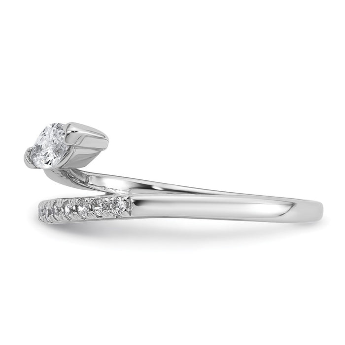 Shop Stylish 8 Size Polished Sterling Silver Ring with CZ - Luxury Value-3