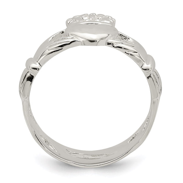 Solid Sterling Silver Claddagh Ring