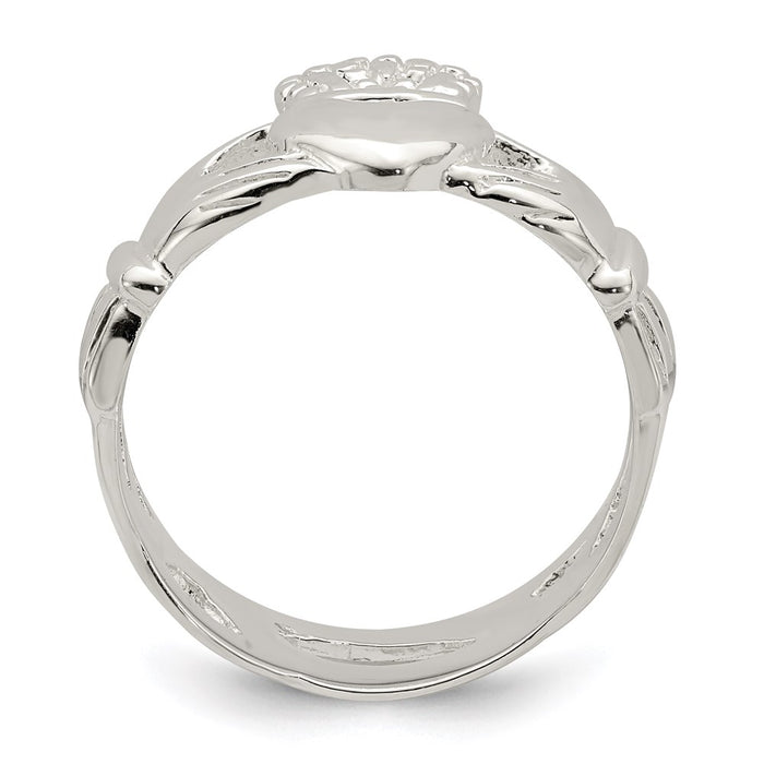 Shop Stylish Solid Sterling Silver Claddagh Ring - High Quality & Affordable-2