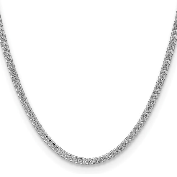 Sterling Silver 3.25mm Polished Domed Curb Chain