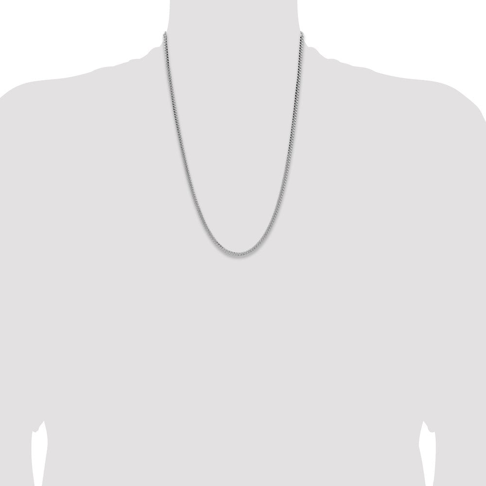 Buy Stylish 3.25mm Polished Domed Curb Chain in High-Quality Sterling Silver