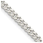 High-Quality Sterling Silver 3.25mm Polished Curb Chain - Stylish Value!-3