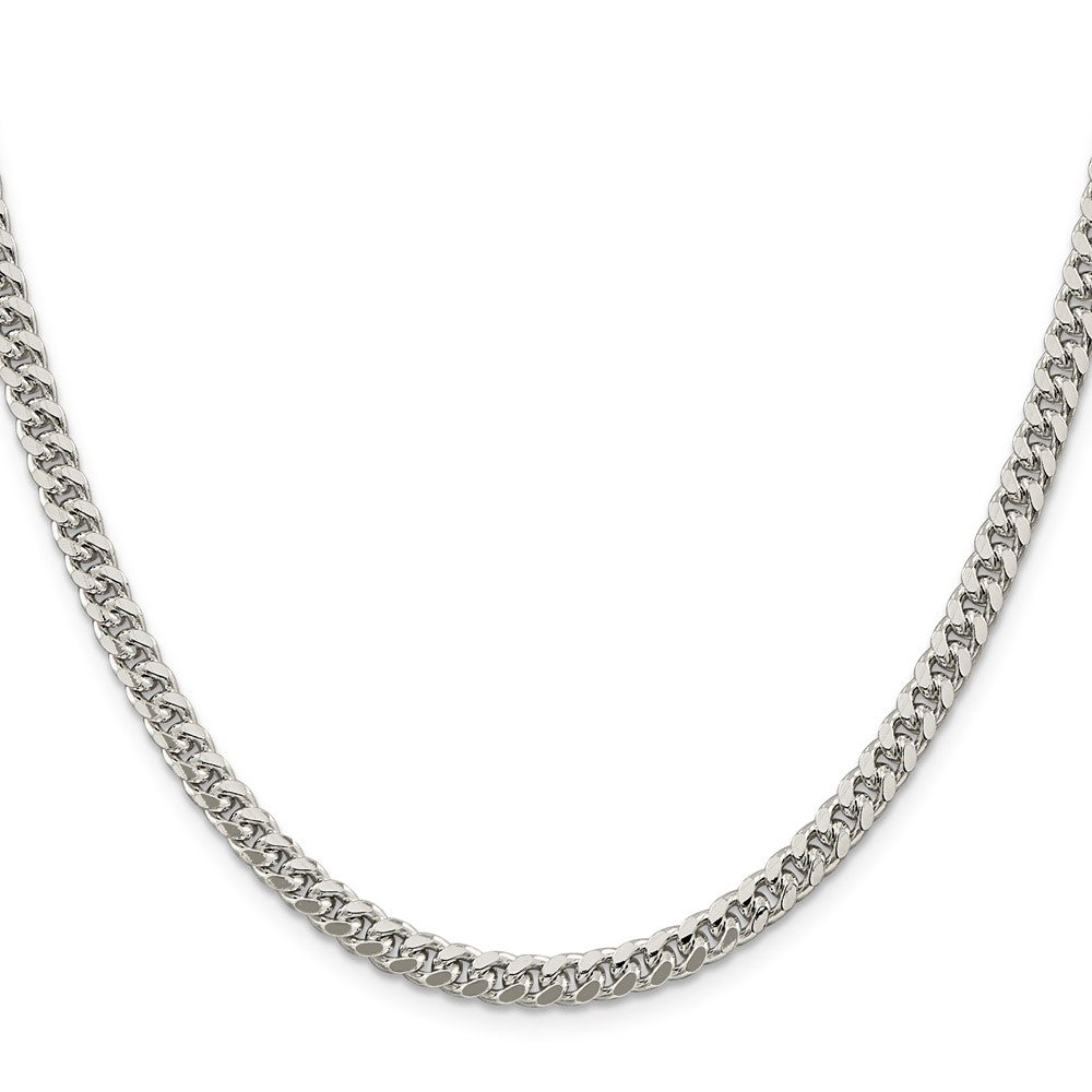 Buy Exclusive 5mm Sterling Silver Domed Curb Chain - Stylish Side D/C Design