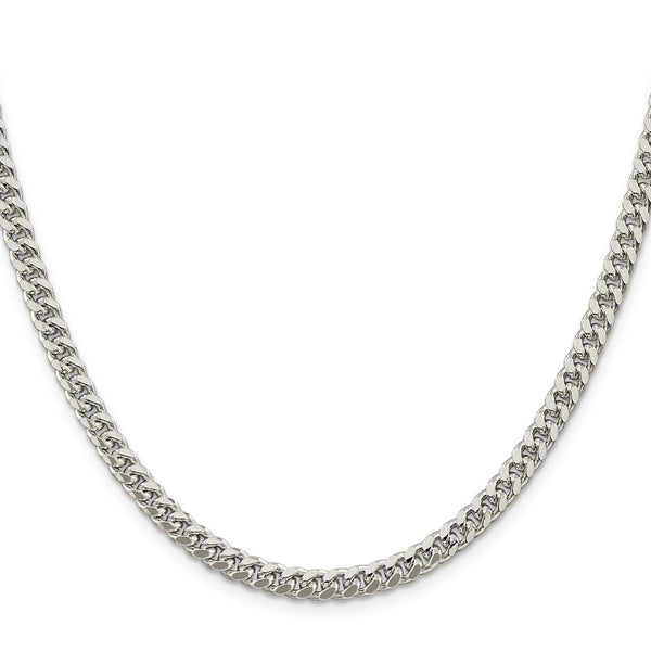 5mm Sterling Silver Domed Curb Chain - Side D/C - Style GR1-1032191