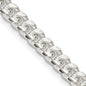 Exclusive 5mm Sterling Silver Domed Curb Chain - Stylish Side D/C Design-5