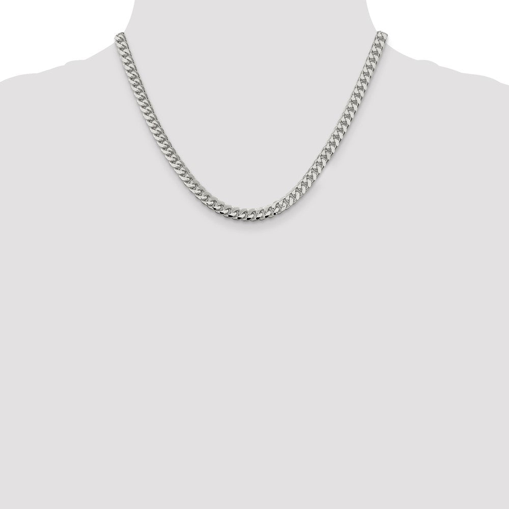 Buy Stylish 6mm Domed Curb Chain in Sterling Silver - Exclusive Design