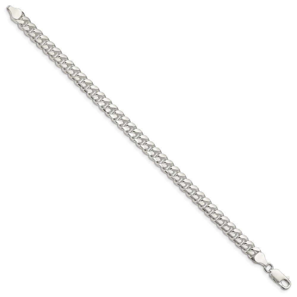 Buy High-Quality 7mm Sterling Silver Domed Curb Chain - Stylish Design!