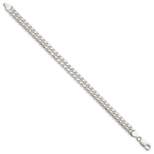 7mm Sterling Silver Domed Curb Chain - Side D/C - Style GR1-1030036