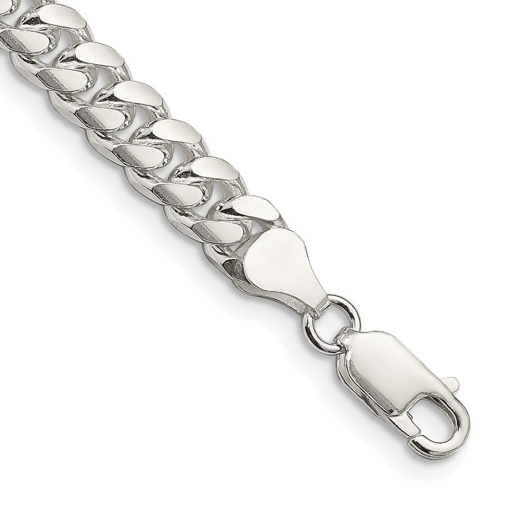 Buy Stylish 7mm Sterling Silver Domed Curb Chain - Exclusive Side D/C Design
